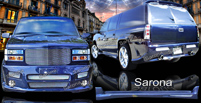 Custom Chevy Suburban Body Kit  SUV/SAV/Crossover (1992 - 1999) - $1770.00 (Manufacturer Sarona, Part #CH-014-KT)